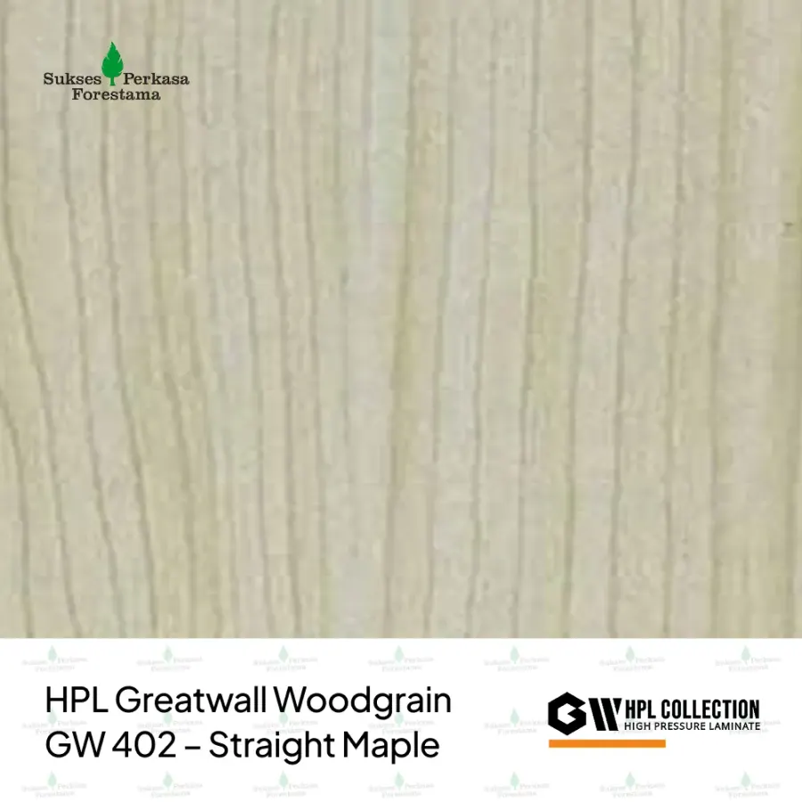 HPL Greatwall Woodgrain GW 402 – Straight Maple