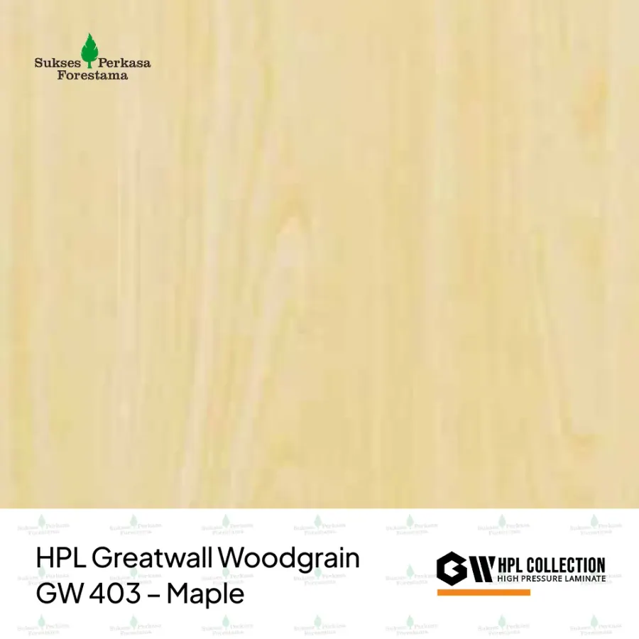 HPL Greatwall Woodgrain GW 403 – Maple