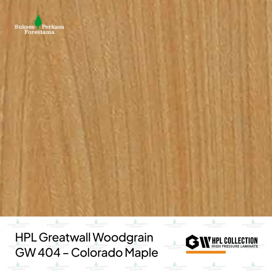 HPL Greatwall Woodgrain GW 404 – Colorado Maple