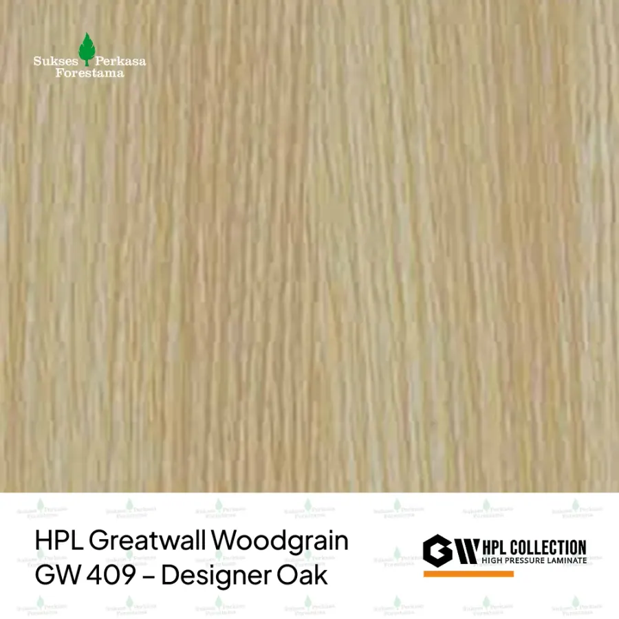 HPL Greatwall Woodgrain GW 409 – Designer Oak
