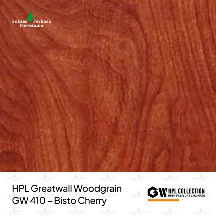 HPL Greatwall Woodgrain GW 410 – Bisto Cherry