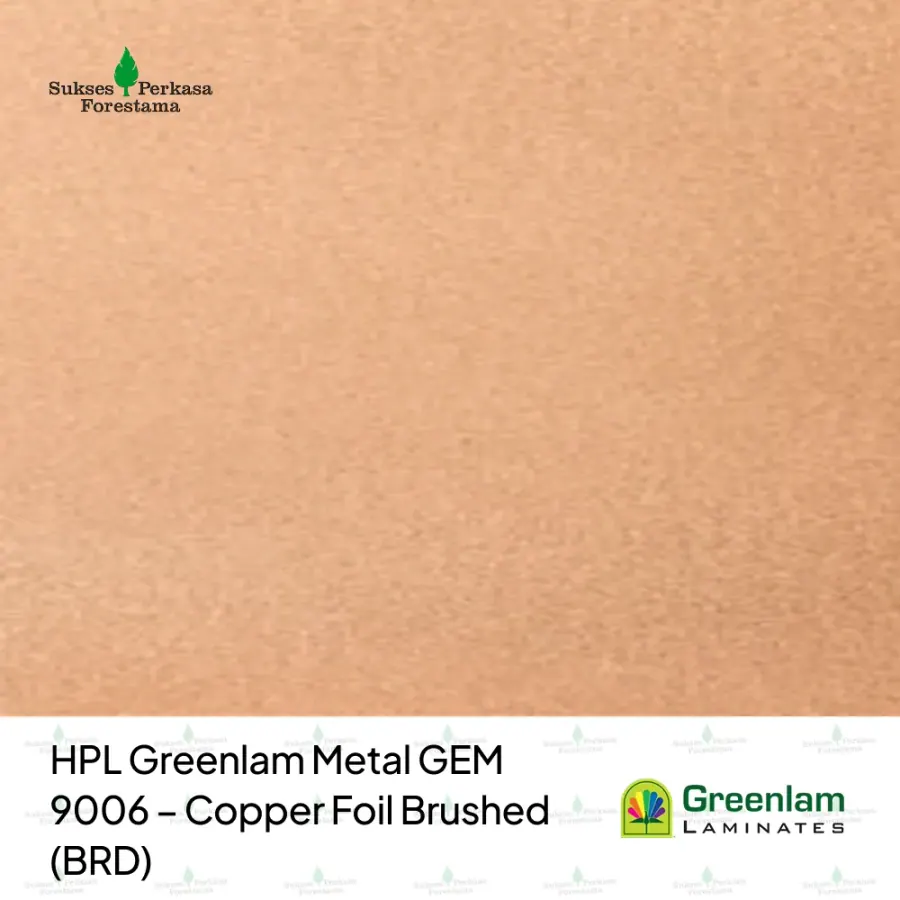 HPL Greenlam Metal GEM 9006 – Copper Foil Brushed (BRD)