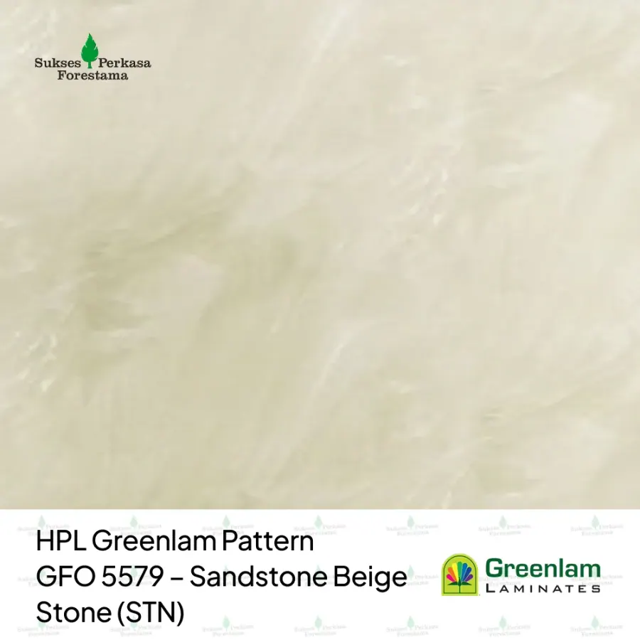 HPL Greenlam Pattern GFO 5579 – Sandstone Beige Stone (STN)