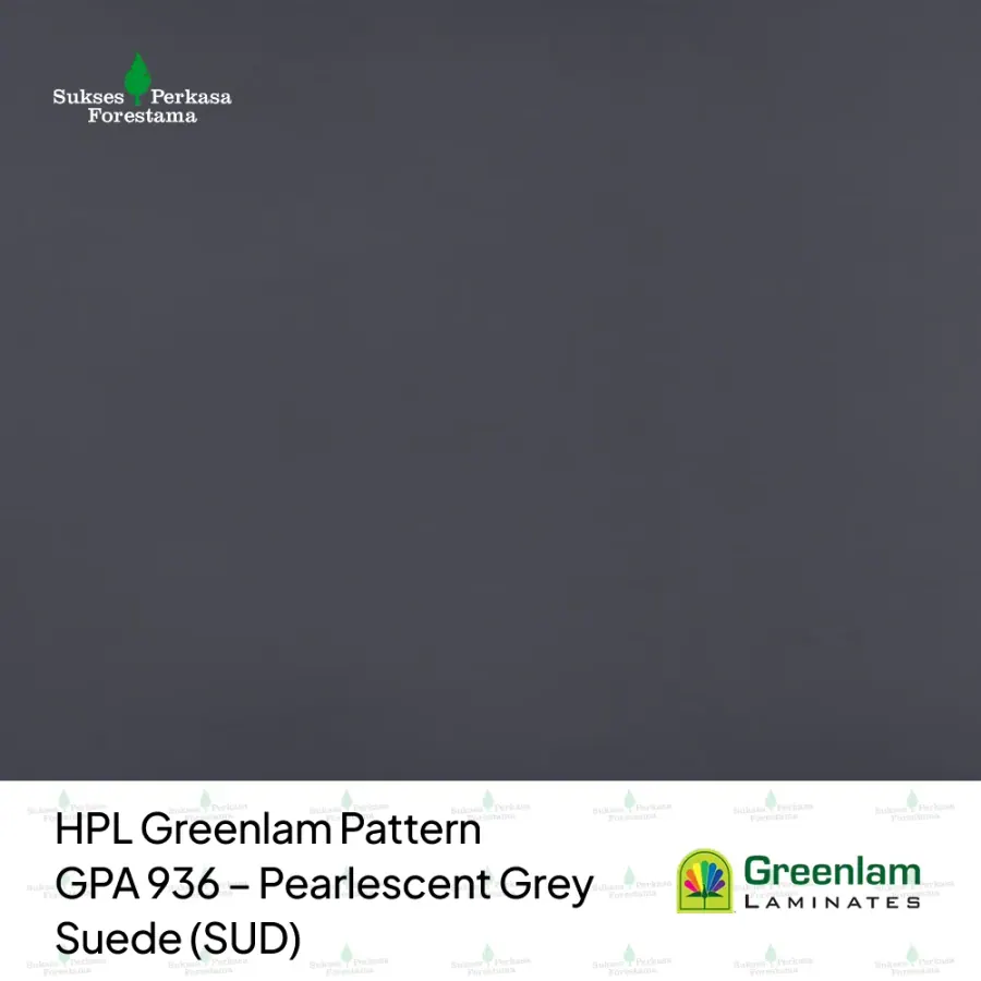 HPL Greenlam Pattern GPA 936 – Pearlescent Grey Suede (SUD)