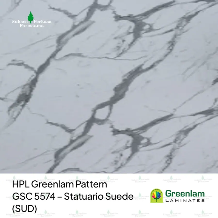 HPL Greenlam Pattern GSC 5574 – Statuario Suede (SUD)