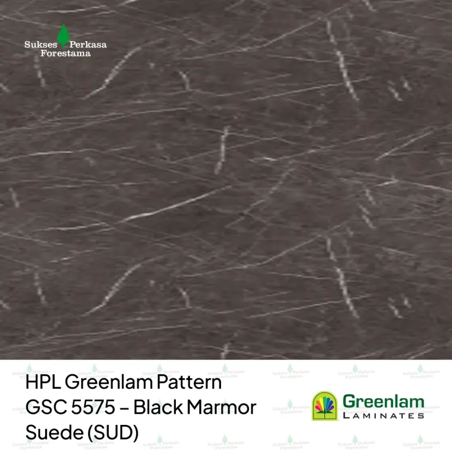 HPL Greenlam Pattern GSC 5575 – Black Marmor Suede (SUD)