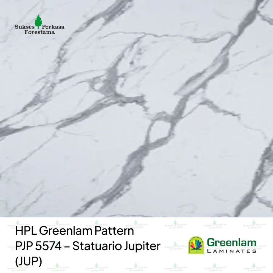 HPL Greenlam Pattern PJP 5574 – Statuario Jupiter (JUP)