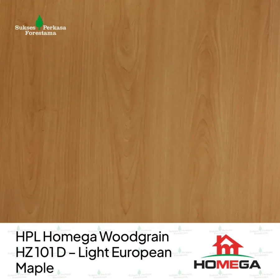 HPL Homega Woodgrain HZ 101 D – Light European Maple