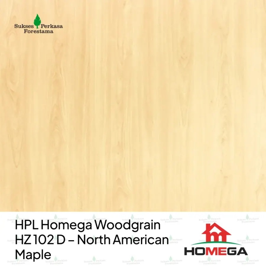 HPL Homega Woodgrain HZ 102 D – North American Maple