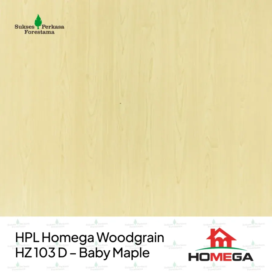 HPL Homega Woodgrain HZ 103 D – Baby Maple