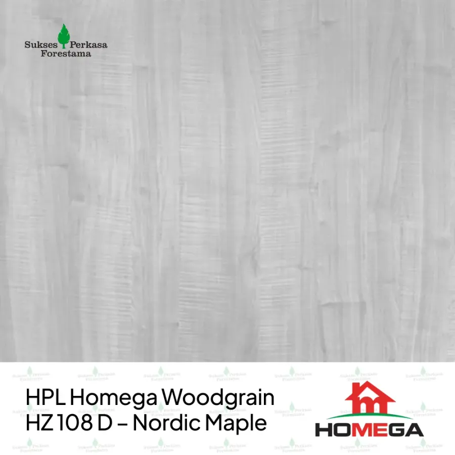 HPL Homega Woodgrain HZ 108 D – Nordic Maple