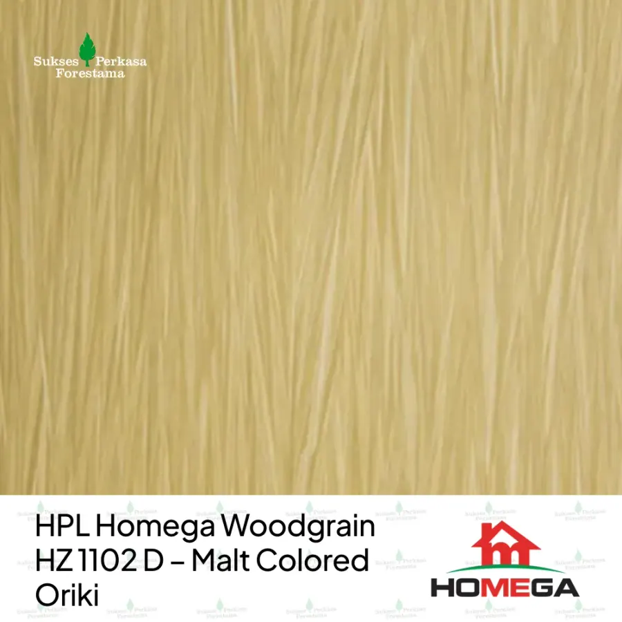 HPL Homega Woodgrain HZ 1102 D – Malt Colored Oriki