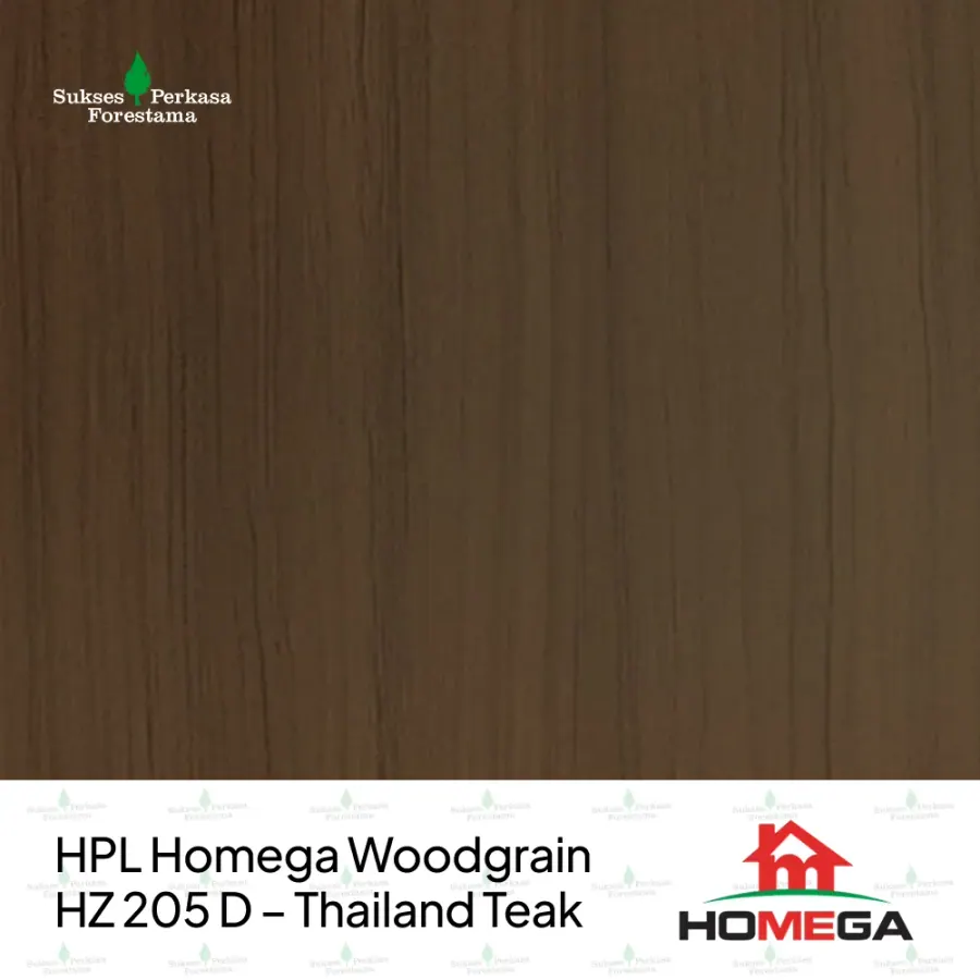 HPL Homega Woodgrain HZ 205 D – Thailand Teak