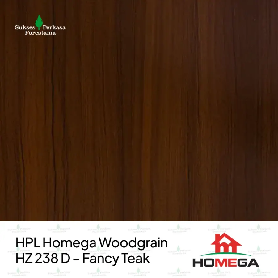 HPL Homega Woodgrain HZ 238 D – Fancy Teak
