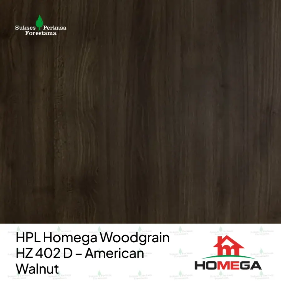 HPL Homega Woodgrain HZ 402 D – American Walnut