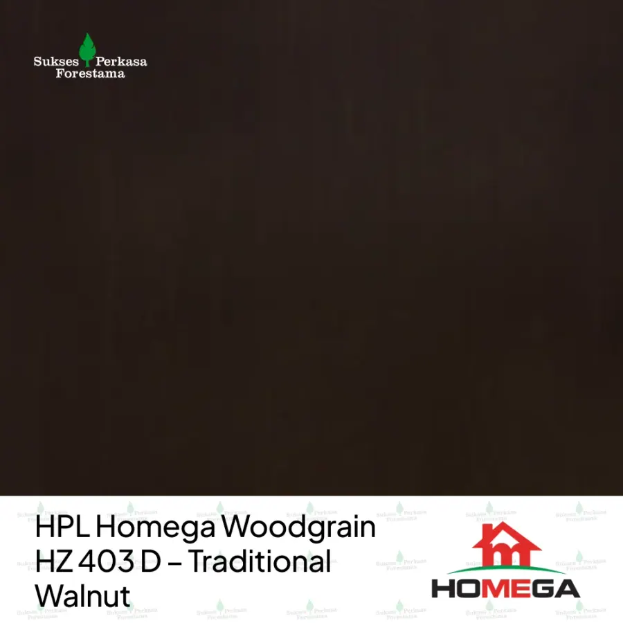 HPL Homega Woodgrain HZ 403 D – Traditional Walnut
