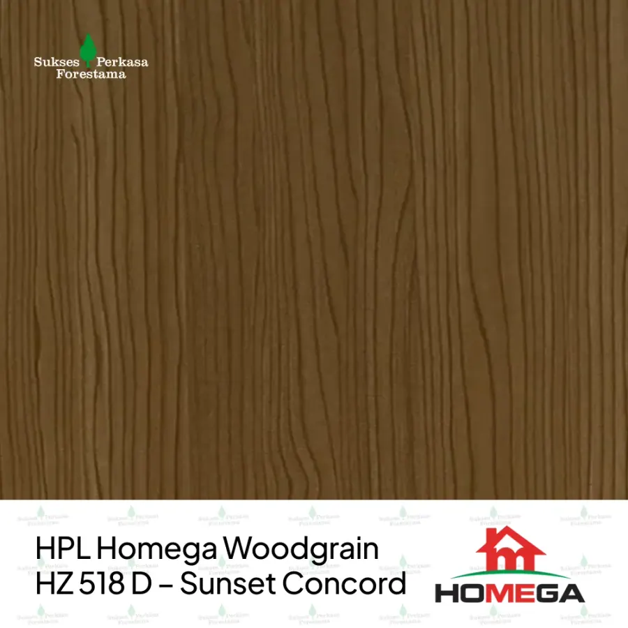 HPL Homega Woodgrain HZ 518 D – Sunset Concord