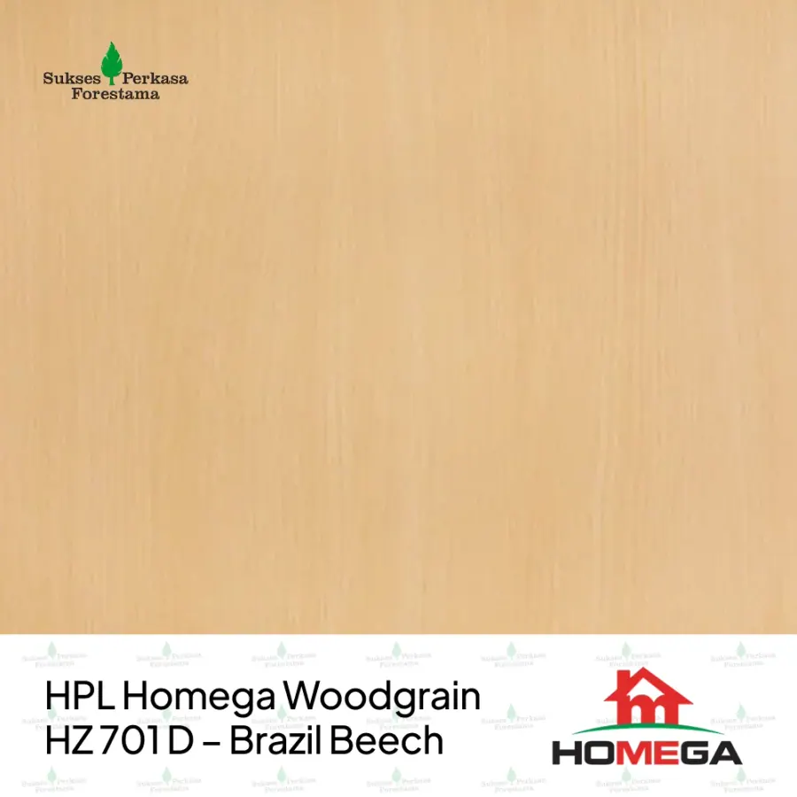 HPL Homega Woodgrain HZ 701 D – Brazil Beech