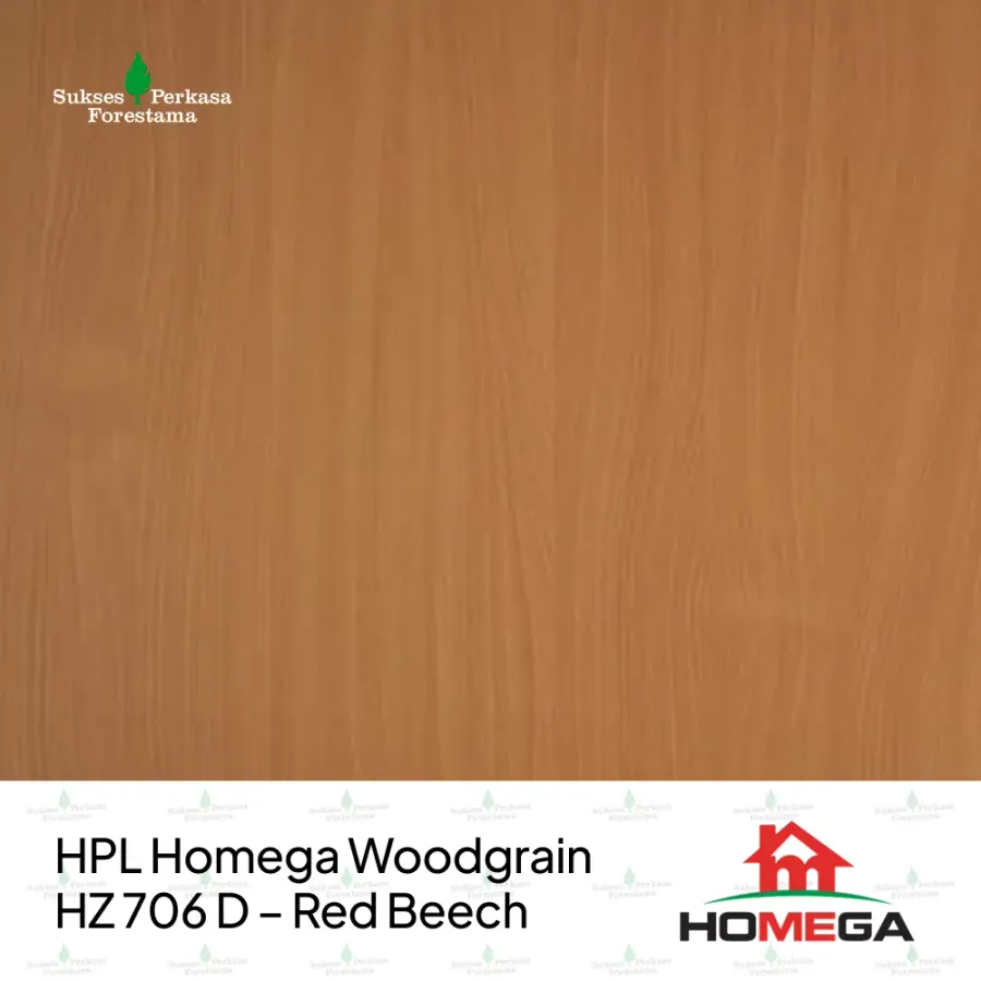 HPL Homega Woodgrain HZ 706 D – Red Beech