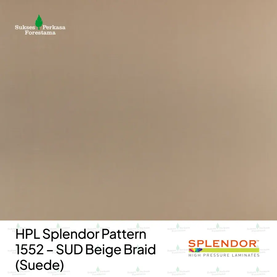 HPL Splendor Pattern 1552 – SUD Beige Braid (Suede)