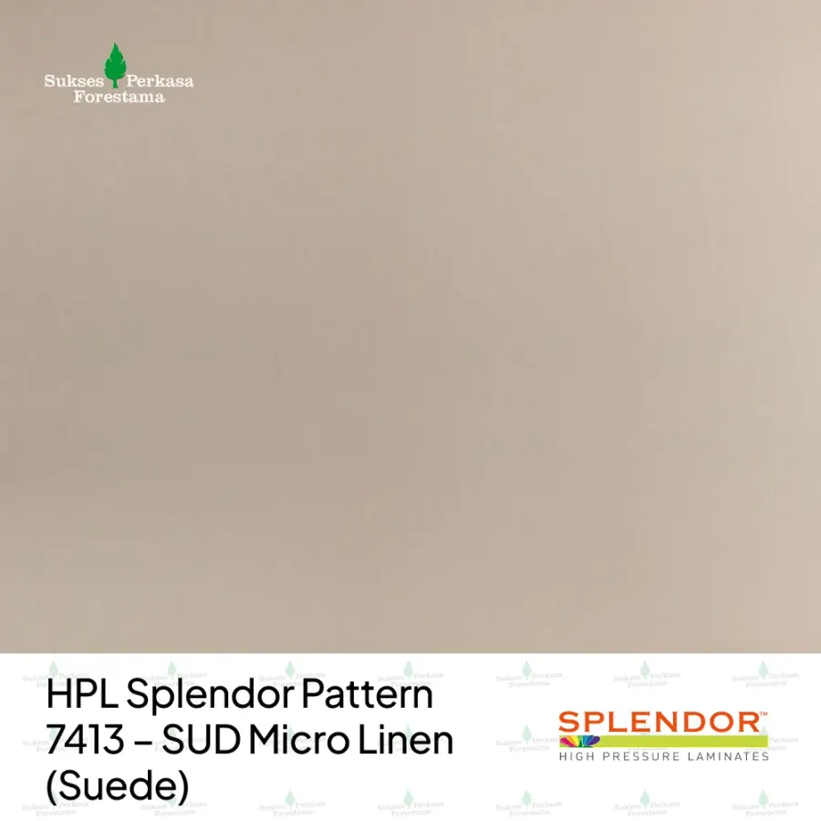 HPL Splendor Pattern 7413 – SUD Micro Linen (Suede)