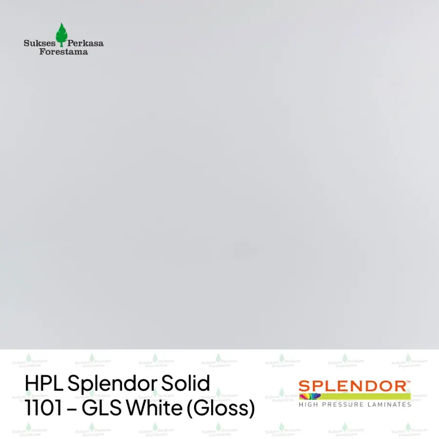 HPL Splendor Solid 1101 – GLS White (Gloss)