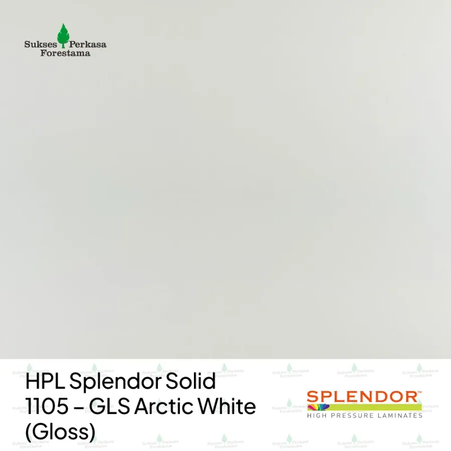 HPL Splendor Solid 1105 – GLS Arctic White (Gloss)