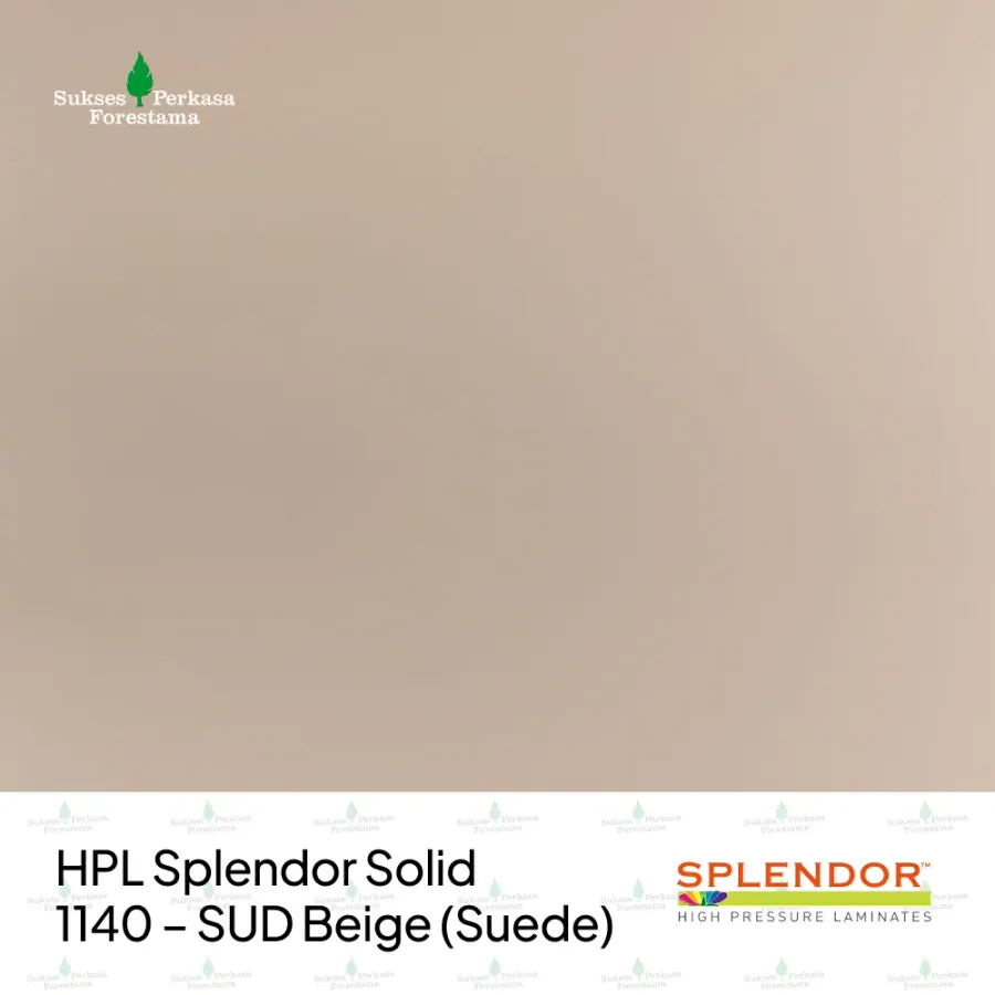 HPL Splendor Solid 1140 – SUD Beige (Suede)
