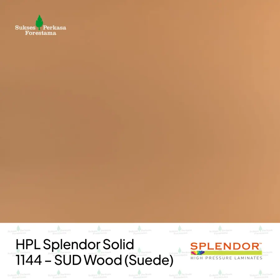 HPL Splendor Solid 1144 – SUD Wood (Suede)