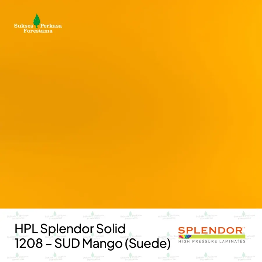 HPL Splendor Solid 1208 – SUD Mango (Suede)