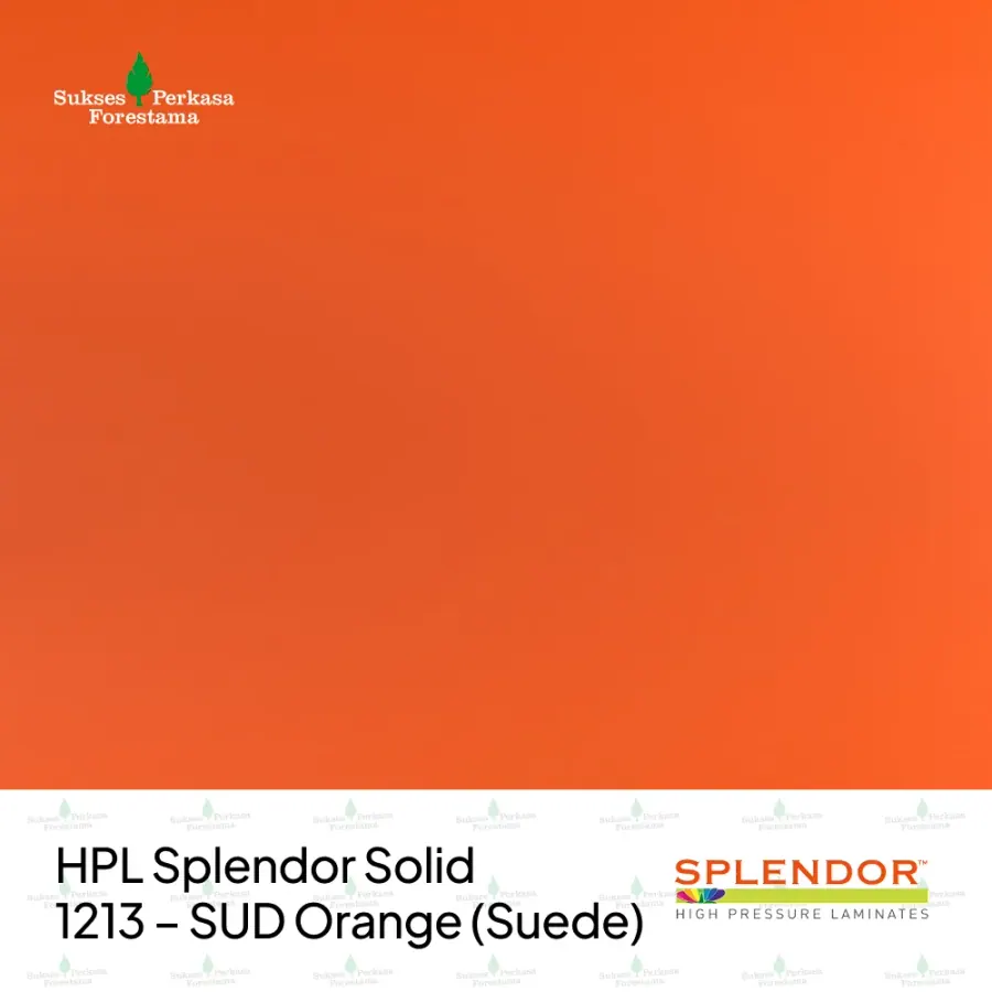 HPL Splendor Solid 1213 – SUD Orange (Suede)