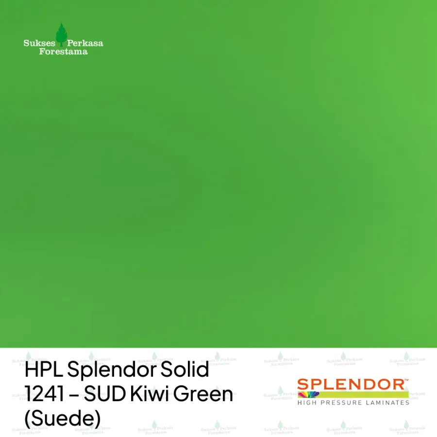 HPL Splendor Solid 1241 – SUD Kiwi Green (Suede)
