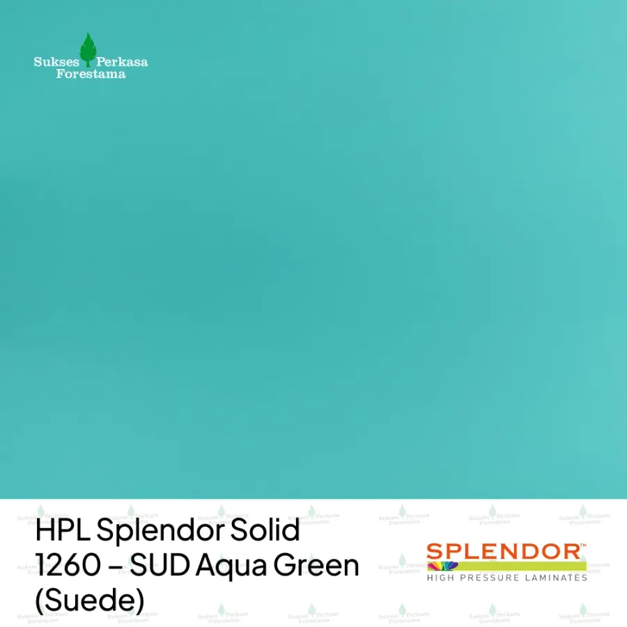 HPL Splendor Solid 1260 – SUD Aqua Green (Suede)