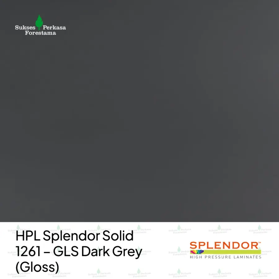 HPL Splendor Solid 1261 – GLS Dark Grey (Gloss)