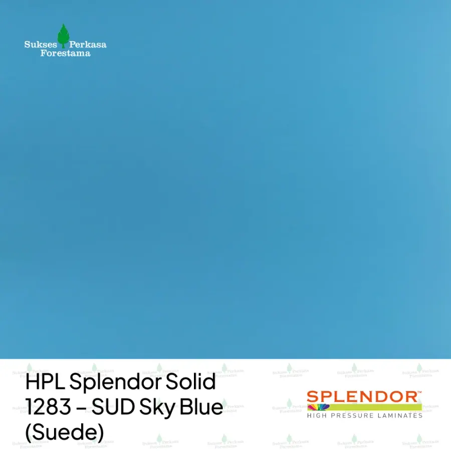 HPL Splendor Solid 1283 – SUD Sky Blue (Suede)
