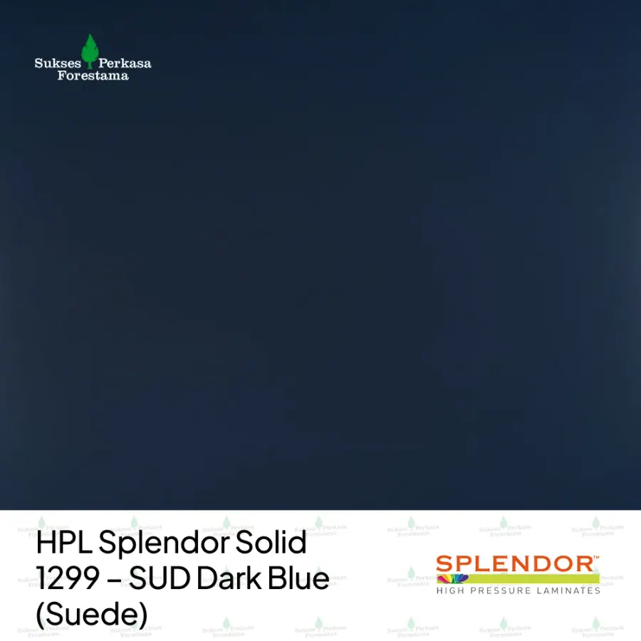 HPL Splendor Solid 1299 – SUD Dark Blue (Suede)