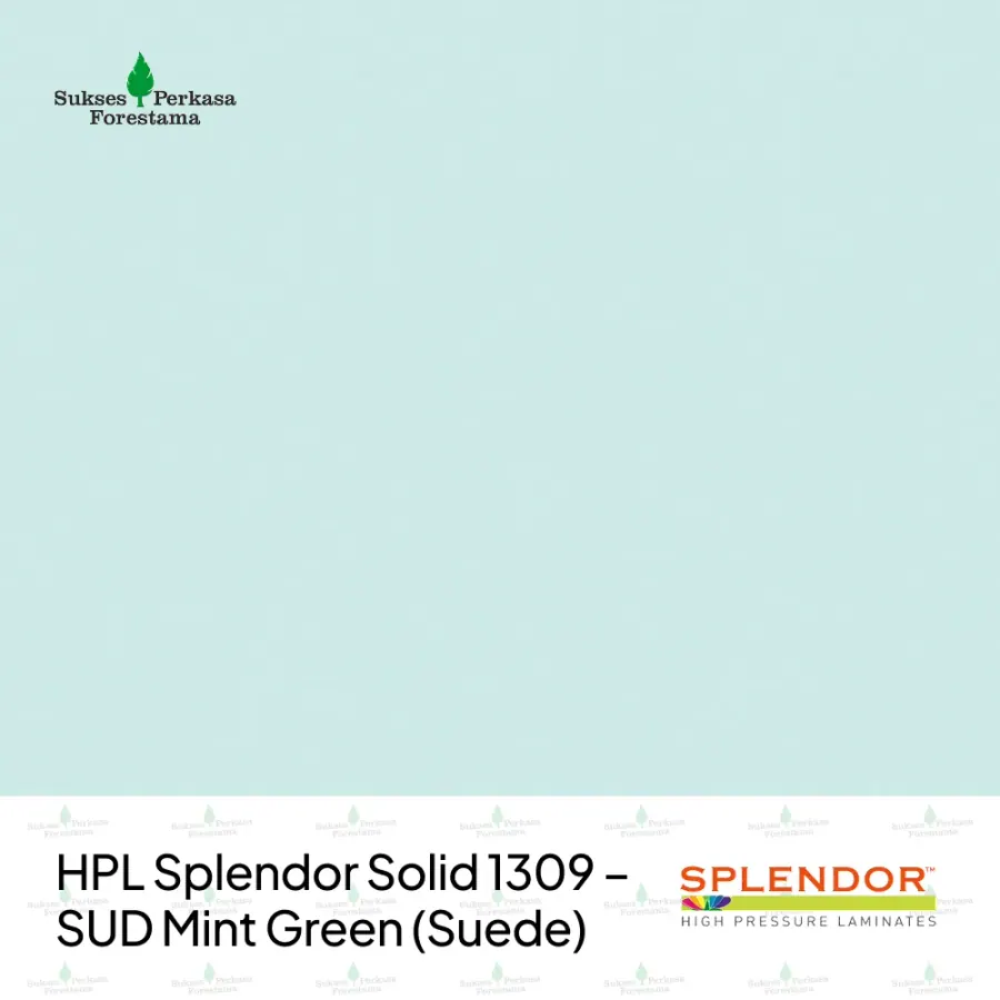HPL Splendor Solid 1309 – SUD Mint Green (Suede)
