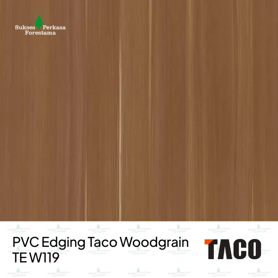 PVC Edging Taco Woodgrain TE W119