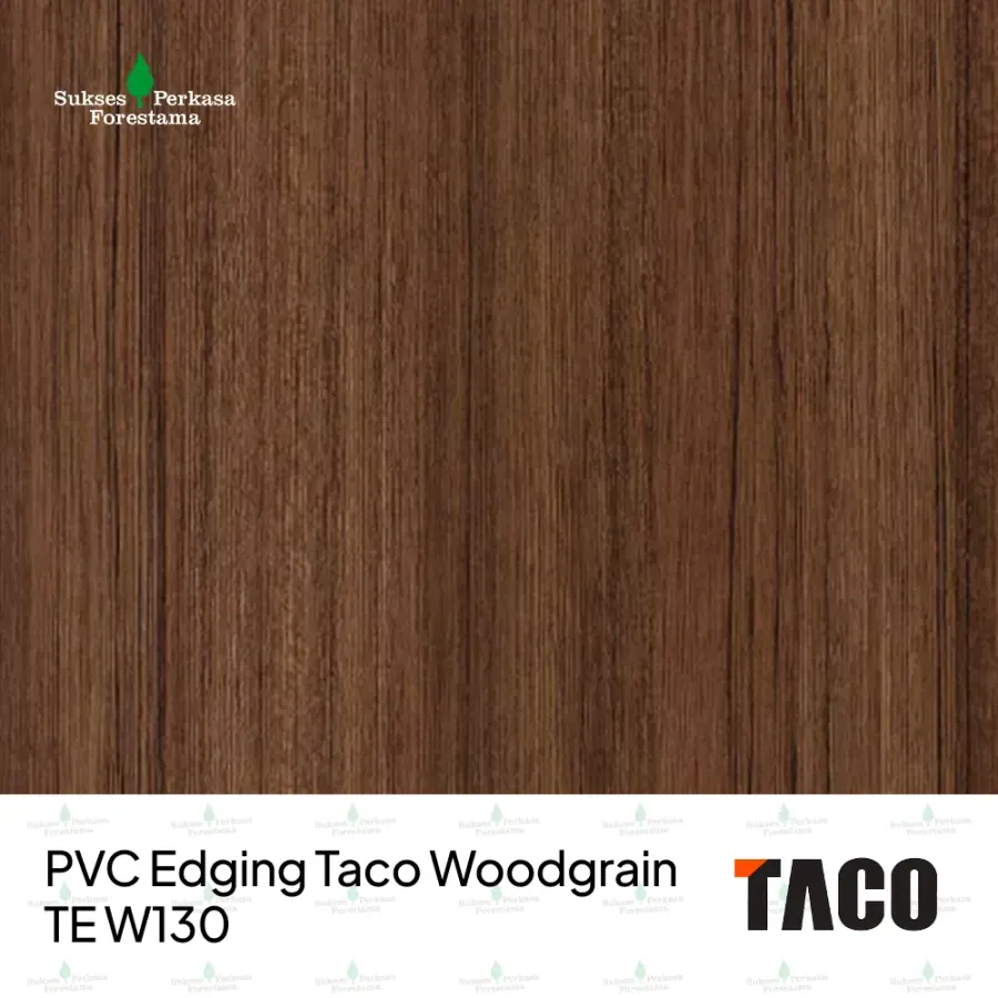 PVC Edging Taco Woodgrain TE W130