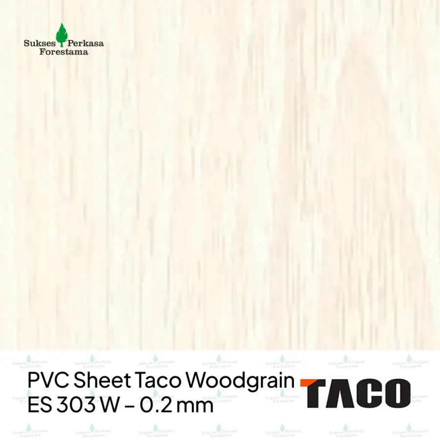 PVC Sheet Taco Woodgrain ES 303 W – 0.2 mm