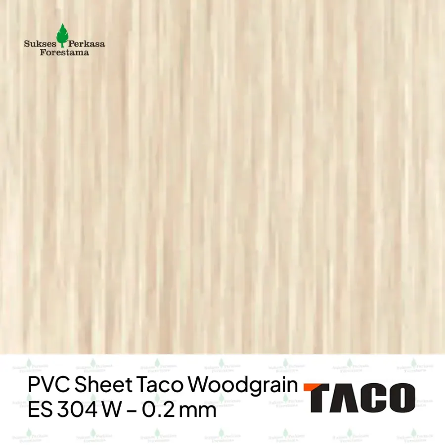 PVC Sheet Taco Woodgrain ES 304 W – 0.2 mm
