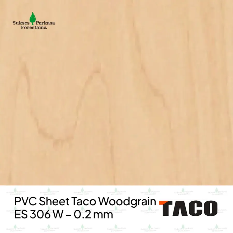 PVC Sheet Taco Woodgrain ES 306 W – 0.2 mm