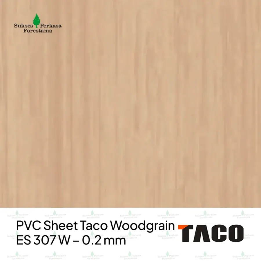 PVC Sheet Taco Woodgrain ES 307 W – 0.2 mm