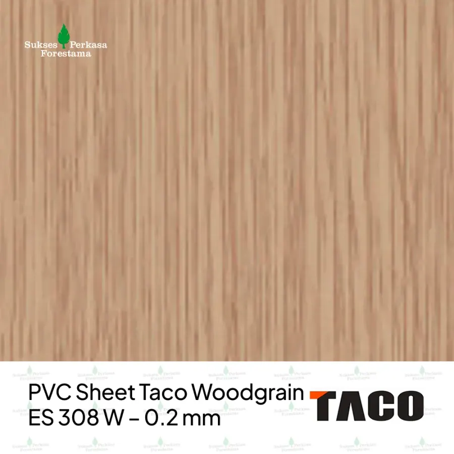 PVC Sheet Taco Woodgrain ES 308 W – 0.2 mm