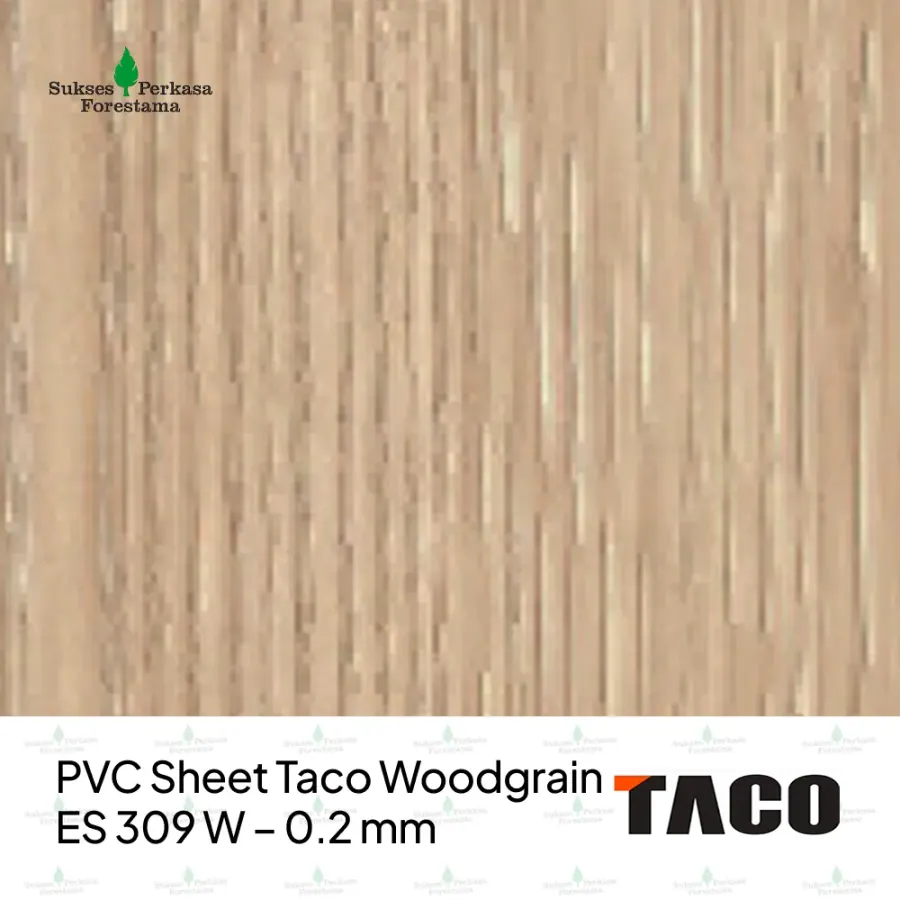 PVC Sheet Taco Woodgrain ES 309 W – 0.2 mm
