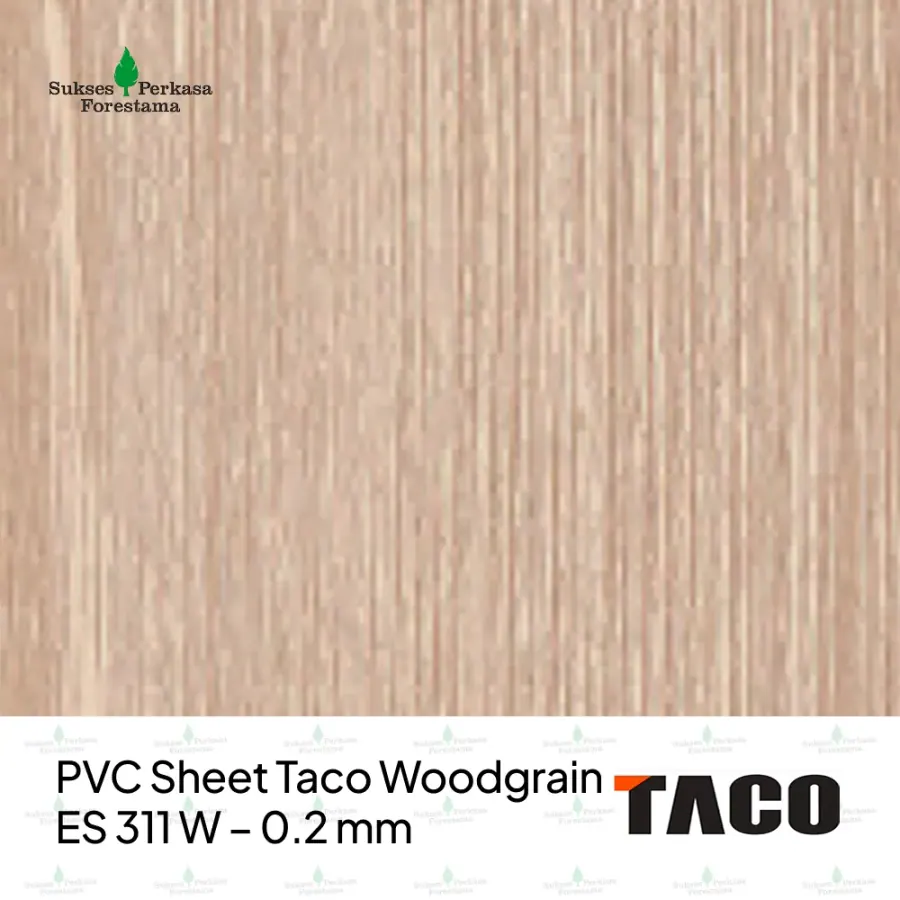 PVC Sheet Taco Woodgrain ES 311 W – 0.2 mm