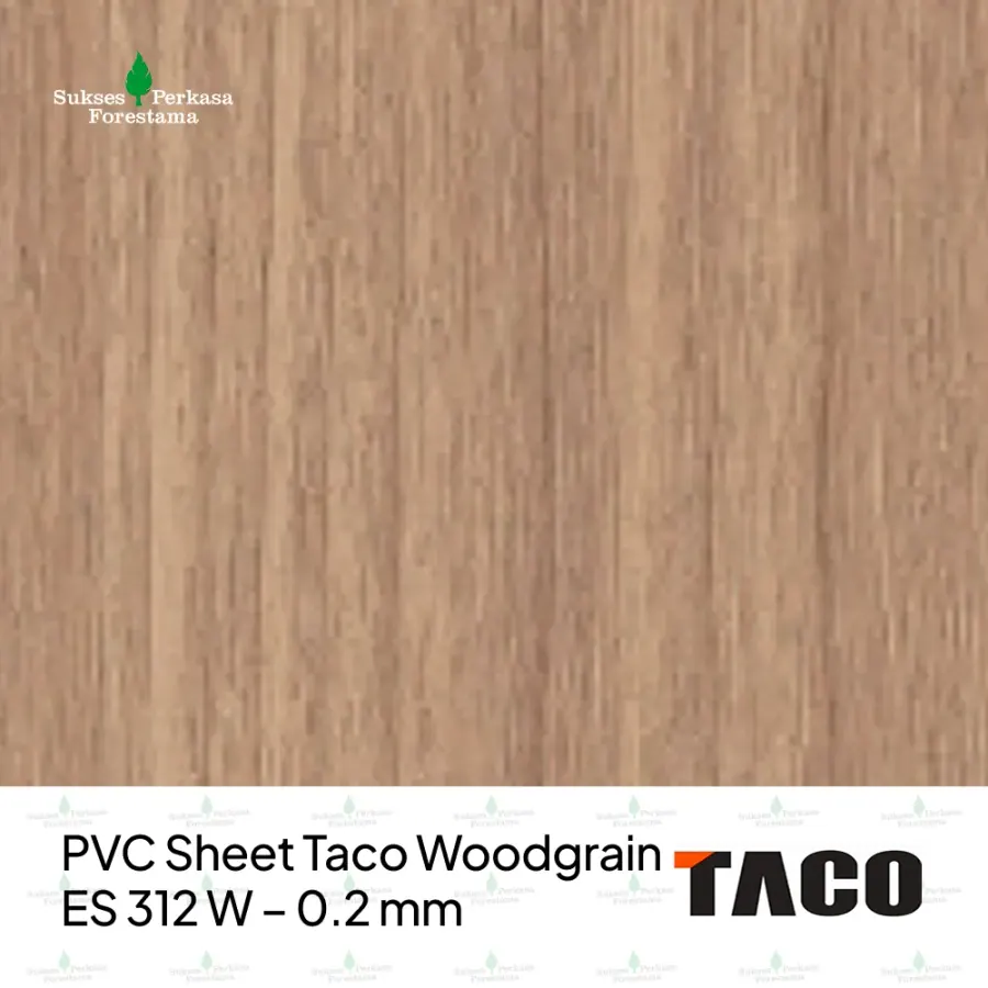PVC Sheet Taco Woodgrain ES 312 W – 0.2 mm