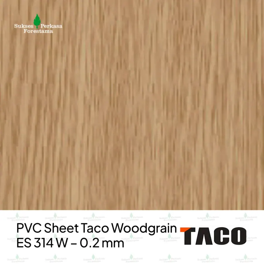 PVC Sheet Taco Woodgrain ES 314 W – 0.2 mm