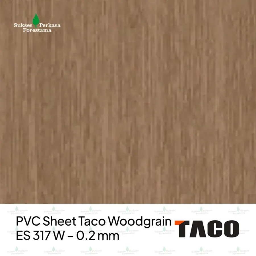PVC Sheet Taco Woodgrain ES 317 W – 0.2 mm