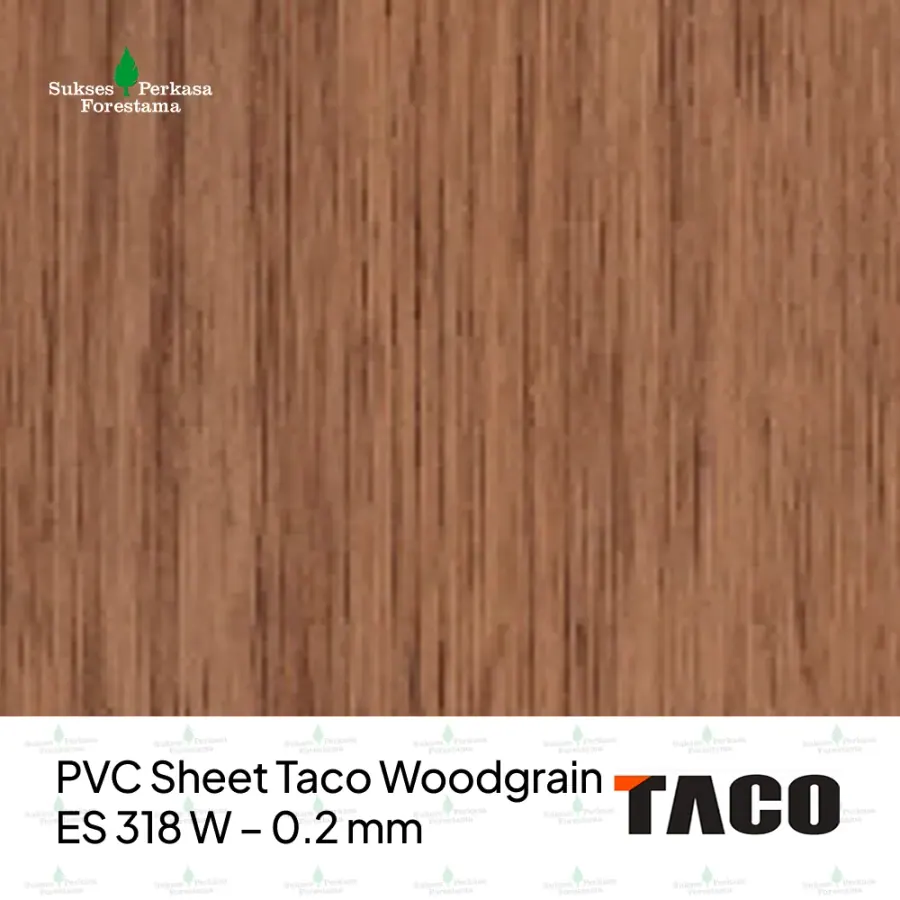 PVC Sheet Taco Woodgrain ES 318 W – 0.2 mm